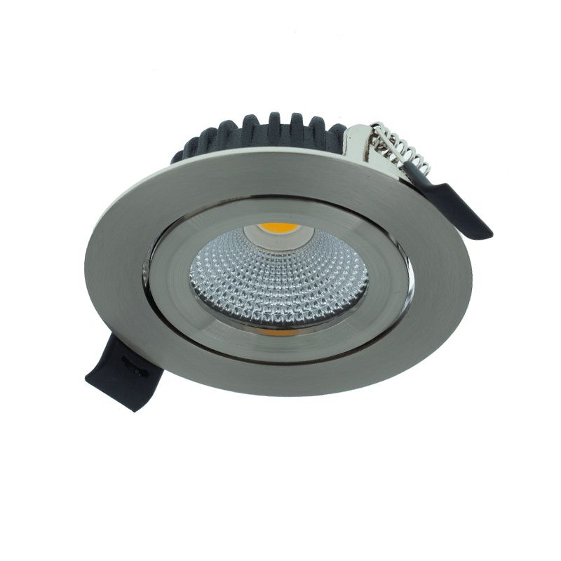 Aluminiowy downlight srebreny, Wimke, 5W, 2700K LED, IP44 Aluminiowy downlight srebreny, Wimke, 5W, 2700K LED, IP44