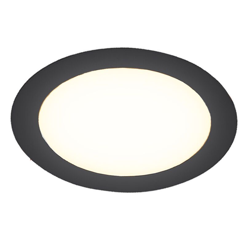 Czarny downlight aluminiowy, Umbriel, 9W, 4000K LED, IP44