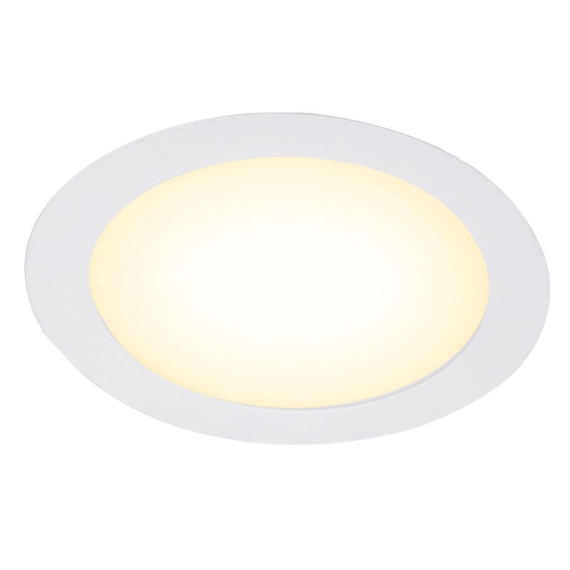 Biały downlight aluminiowy, Umbriel, 18W, 3000K LED, IP44