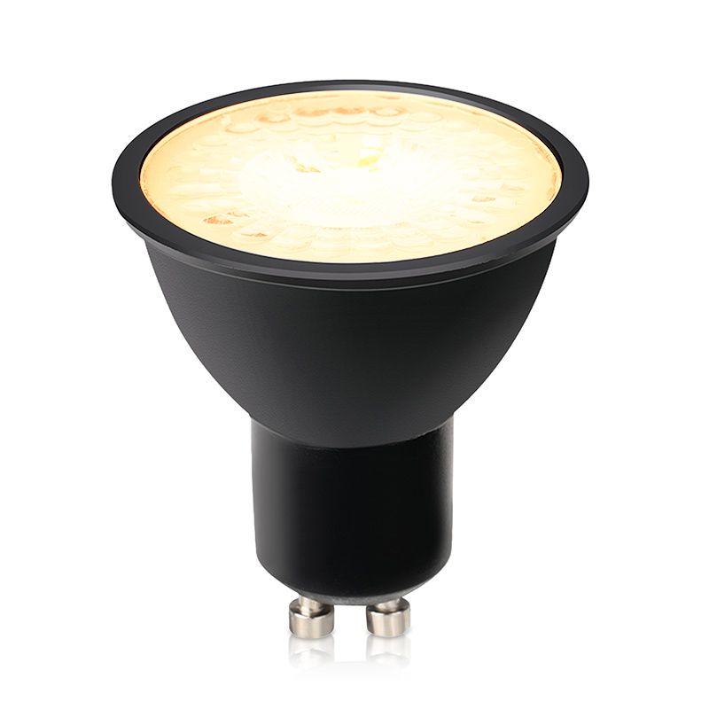 Żarówka LED GU10 ściemnialna Antonie, czarny, 7W, 2700K Żarówka LED GU10 ściemnialna Antonie, czarny, 7W, 2700K