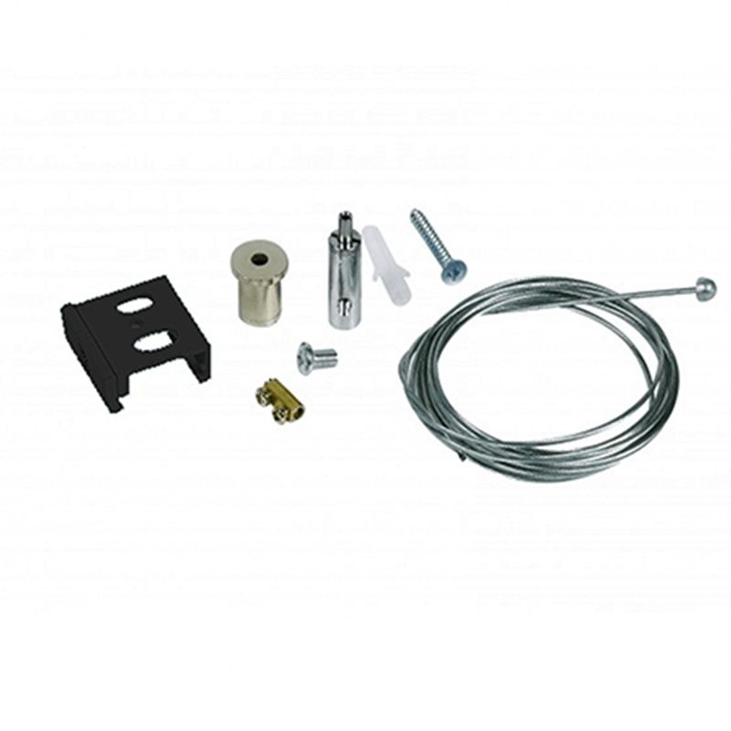 Zestaw wiszący do oświetlenia szynowego 3-fazowego, 5 metrów, czarny, Pro