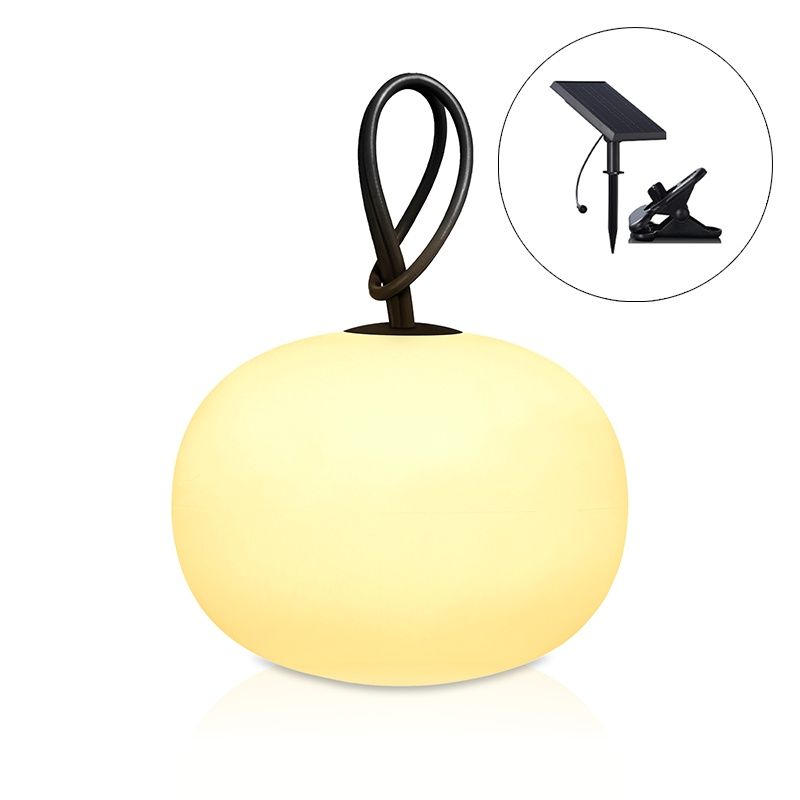 Plastikowa zewnętrzna wisząca lampa solarna biała, Pien, 1W, 2700K LED, IP54