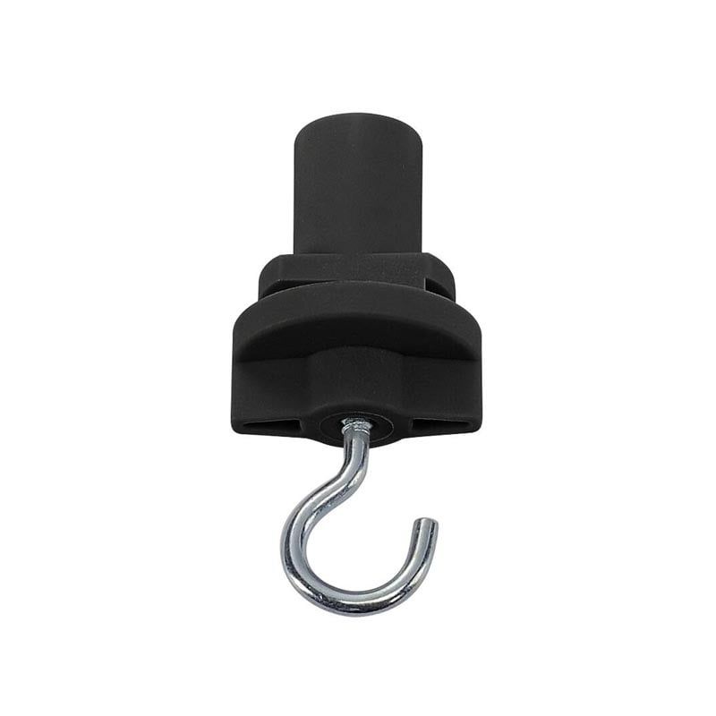 Adapter 3-fazowy z hakiem, czarny, Pro