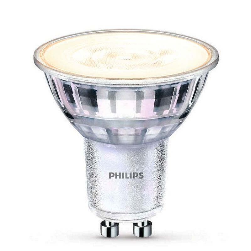 Ściemnialna lampa LED Philips GU10, Pascal, przezroczysta, 4w, 2700K Ściemnialna lampa LED Philips GU10, Pascal, przezroczysta, 4w, 2700K