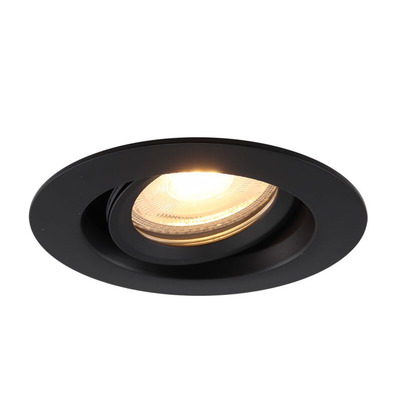 Aluminiowa oprawa podtynkowa łazienkowa czarna, Jorin, IP65