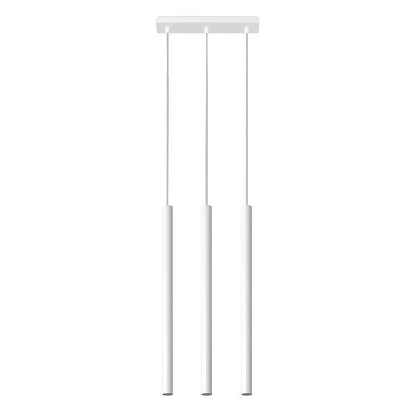 Aluminiowa lampa wisząca biała, Hillary