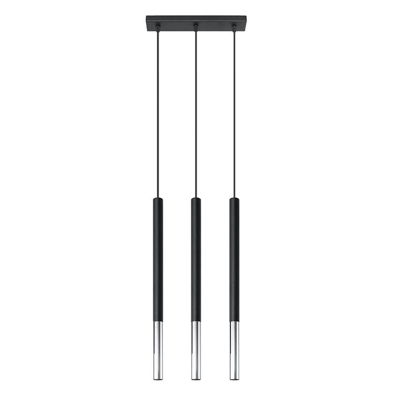 Aluminiowa lampa wisząca chromowana, Ilonca Aluminiowa lampa wisząca chromowana, Ilonca