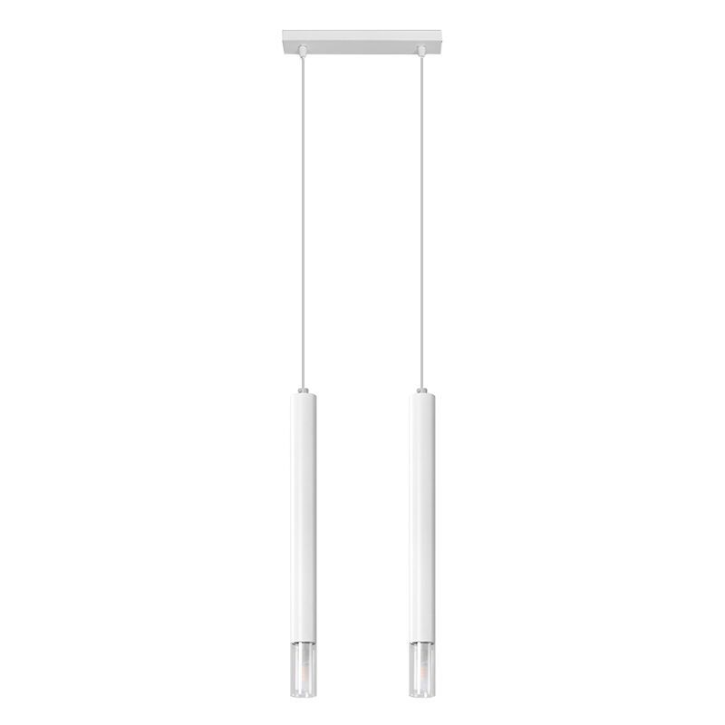 Szklana lampa wisząca biała, Ishani