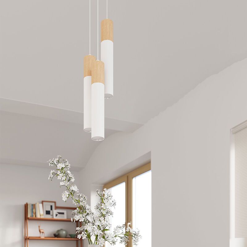 Aluminiowa lampa wisząca brązowa, Francesca