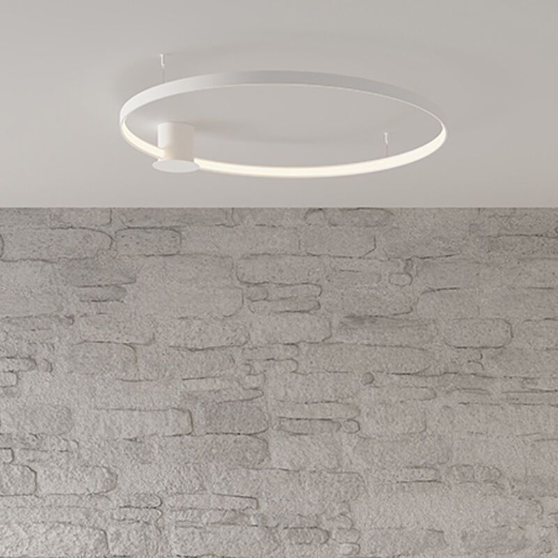 Aluminiowy plafon sufitowy biały, Ringo, 30W, 3000K LED