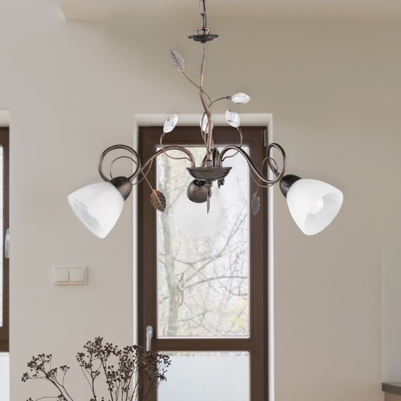 Rdzawy żyrandol klasyczny, Astrid