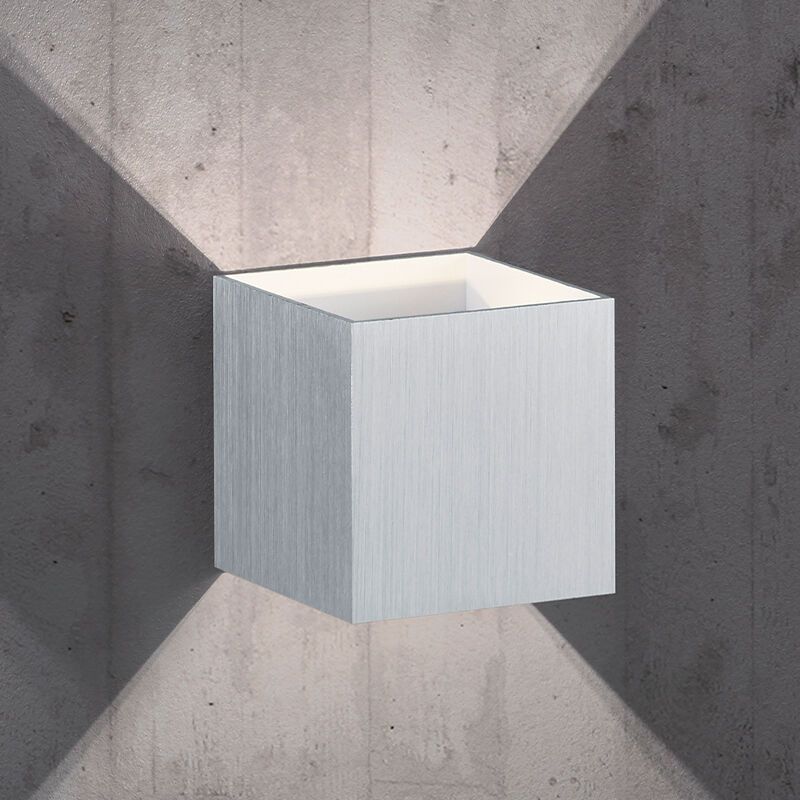 Szary kinkiet up down nowoczesny, Eva, 4,3W, 3000K LED Szary kinkiet up down nowoczesny, Eva, 4,3W, 3000K LED