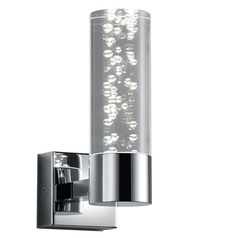Chromowany kinkiet design, Delfina, 3,1W, 3000K LED, IP44