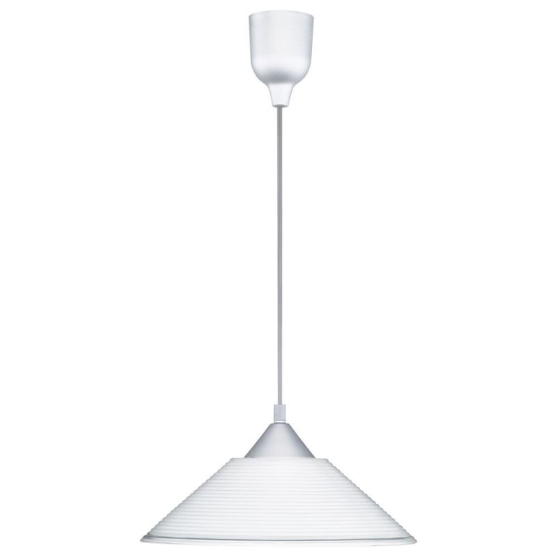 Szara lampa wisząca szklana, Stockton Szara lampa wisząca szklana, Stockton