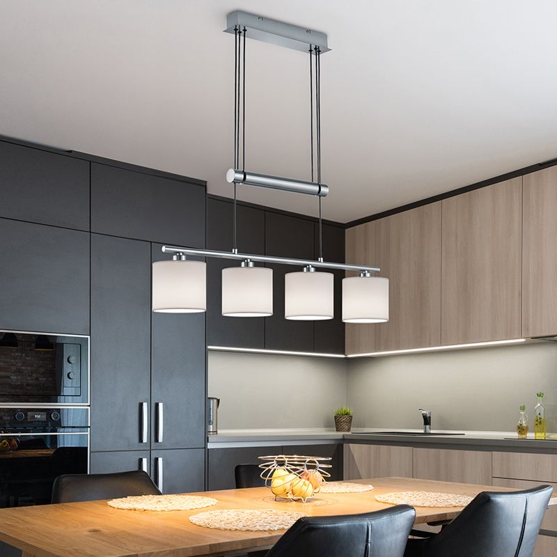 Niklowa lampa wisząca metalowa, Nordby