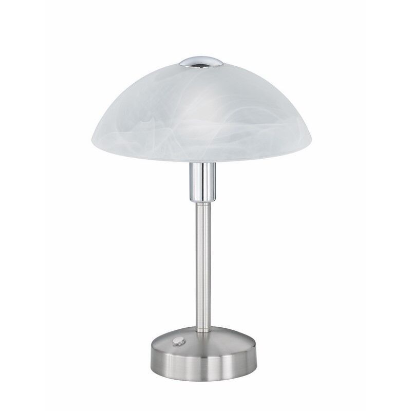Niklowa lampa biblioteczna klasyczna, Notaris, 4W, 3000K LED, z przełącznik