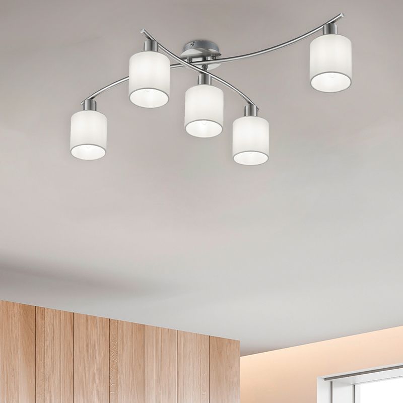 Niklowy plafon sufitowy metalowy, Nordby Niklowy plafon sufitowy metalowy, Nordby