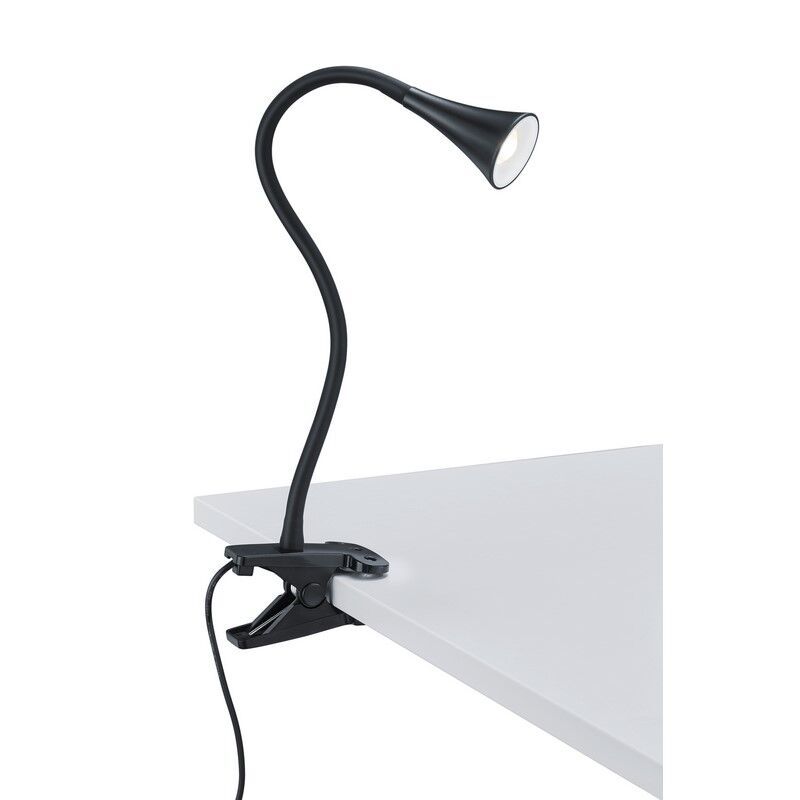 Czarny reflektor z klamrą plastikowy, Yelaisa, 3W, 3000K LED, z przełącznik Czarny reflektor z klamrą plastikowy, Yelaisa, 3W, 3000K LED, z przełącznik