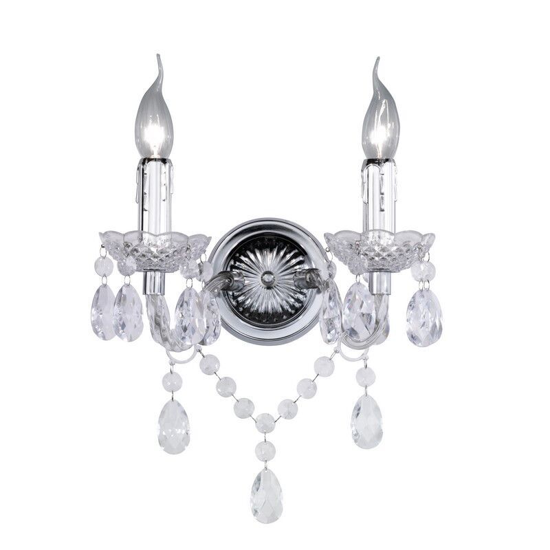 Przezroczysty kinkiet klasyczny, Pedra Przezroczysty kinkiet klasyczny, Pedra