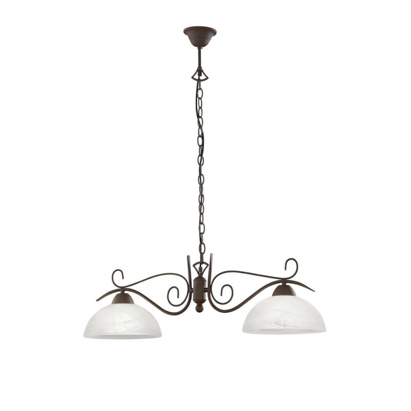 Biała lampa wisząca klasyczna, Jared