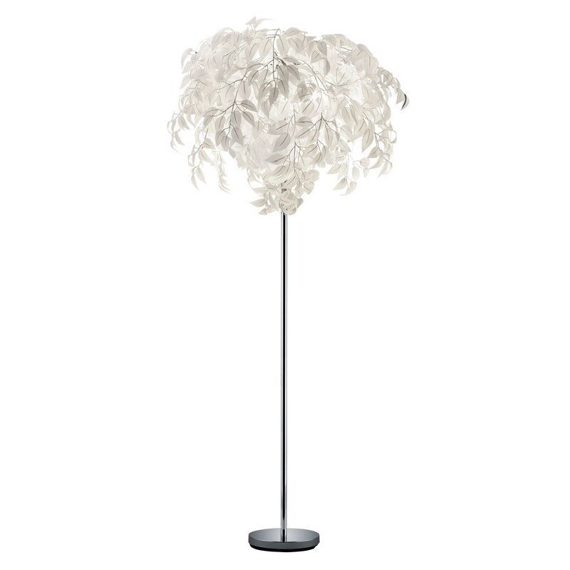 Chromowana lampa stojąca retro, Urwa, z przełącznik Chromowana lampa stojąca retro, Urwa, z przełącznik