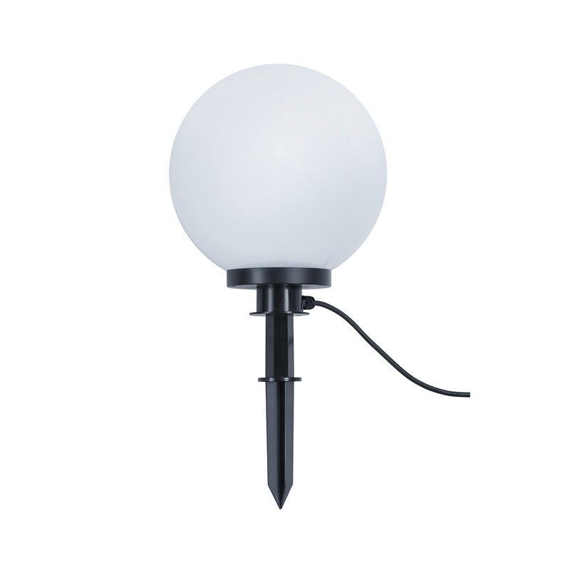 Biała lampa dogruntowa plastikowa, Ytske, IP44 Biała lampa dogruntowa plastikowa, Ytske, IP44