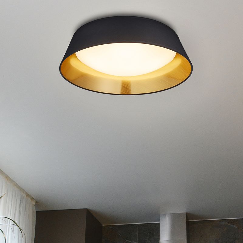 Czarny plafon sufitowy nowoczesny, Gjern, 18W, 3000K LED Czarny plafon sufitowy nowoczesny, Gjern, 18W, 3000K LED