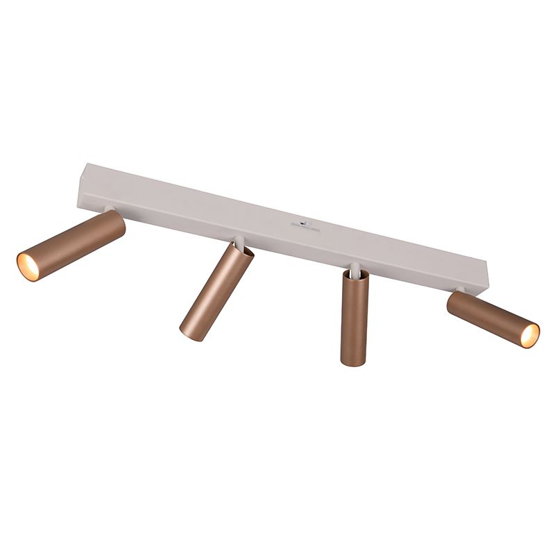 Brązowy spot sufitowy nowoczesny, Smail, 5,5W, white switch LED, ściemniana w 3 krokach Brązowy spot sufitowy nowoczesny, Smail, 5,5W, white switch LED, ściemniana w 3 krokach