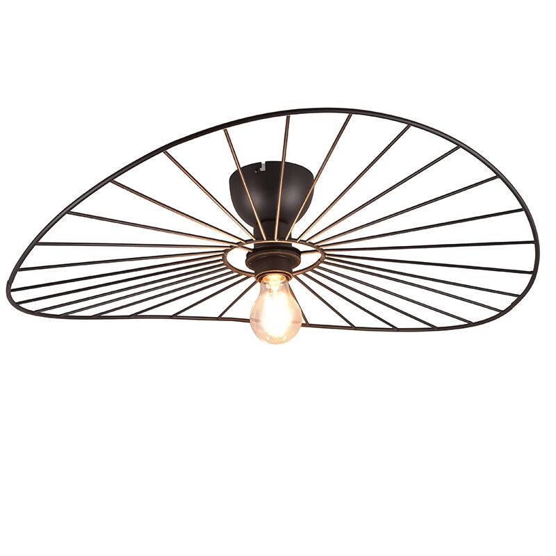 Czarna lampa sufitowa industrialna, Dejan Czarna lampa sufitowa industrialna, Dejan