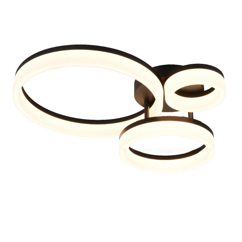 Czarna lampa sufitowa design, Ufuk, 32W, 3000K LED Czarna lampa sufitowa design, Ufuk, 32W, 3000K LED