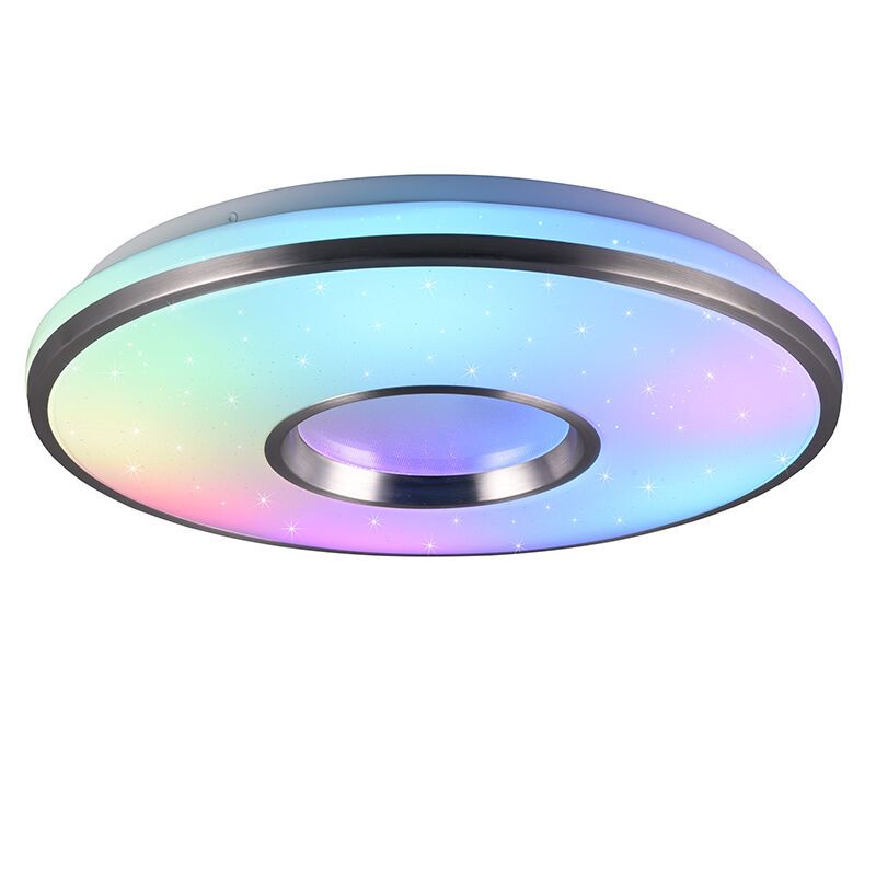 Biały plafon sufitowy plastikowy, Franz, 21W, RGBW LED, z pilot Biały plafon sufitowy plastikowy, Franz, 21W, RGBW LED, z pilot