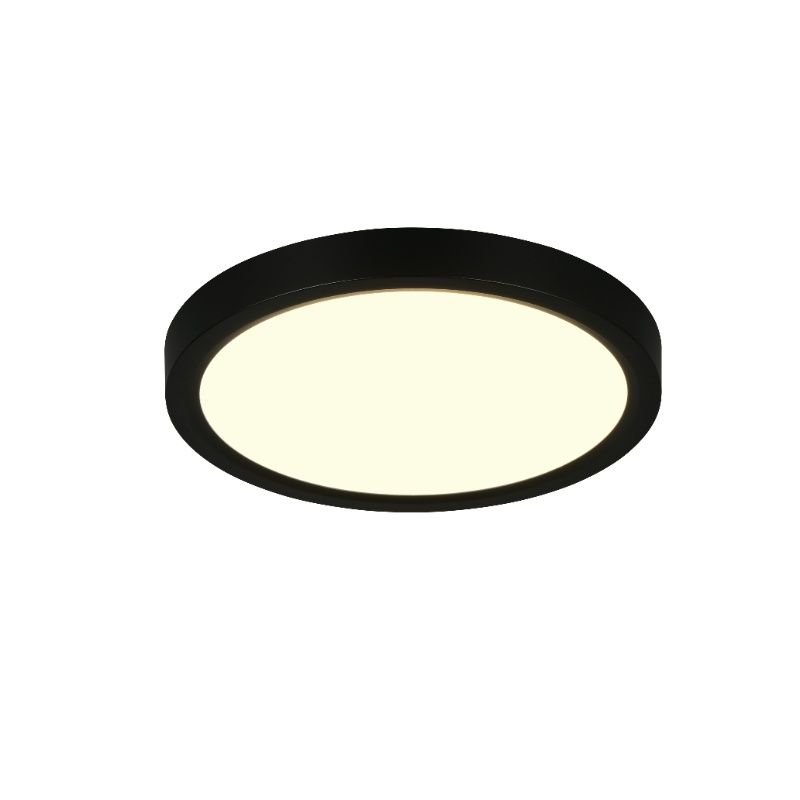 Czarny plafon sufitowy nowoczesny, Zayd, 18W, white switch LED, ściemniana w 3 krokach Czarny plafon sufitowy nowoczesny, Zayd, 18W, white switch LED, ściemniana w 3 krokach