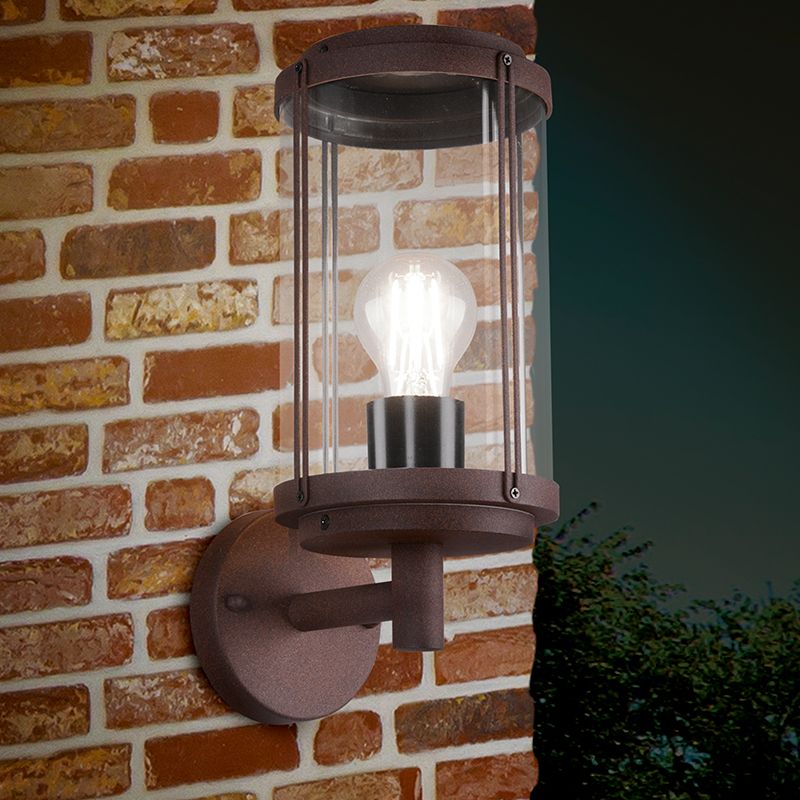 Rdzawa lampa zewnętrzna industrialna, Sammy, IP44