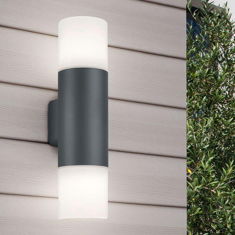 Antracytowa lampa zewnętrzna nowoczesna, Fjelso, IP44 Antracytowa lampa zewnętrzna nowoczesna, Fjelso, IP44