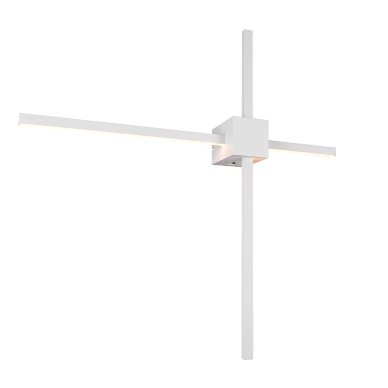 Biały kinkiet nowoczesny, Tsjerk, ściemniana w 3 krokach Biały kinkiet nowoczesny, Tsjerk, ściemniana w 3 krokach