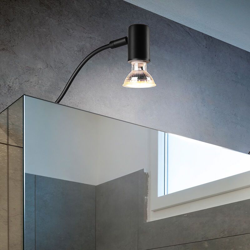 Czarny kinkiet łazienkowy nowoczesny, Martika, IP44 Czarny kinkiet łazienkowy nowoczesny, Martika, IP44