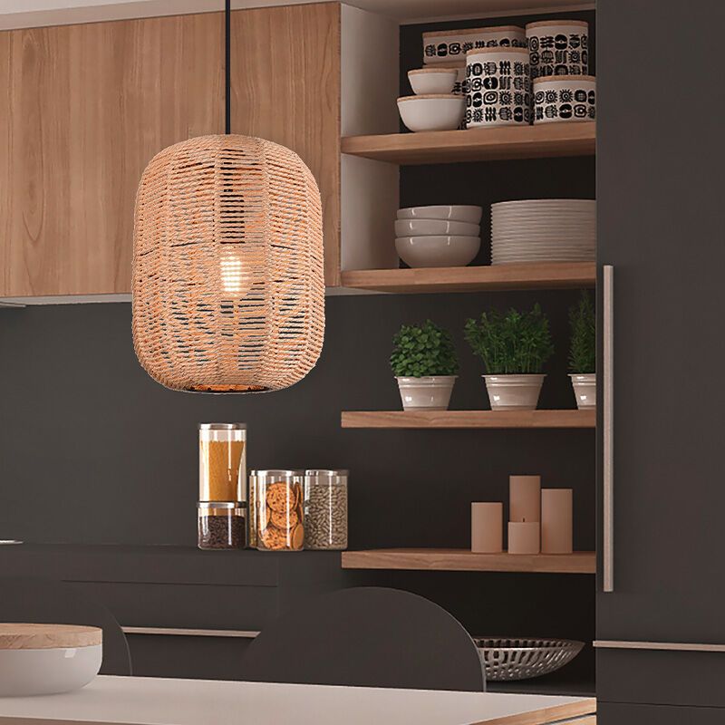 Czarna lampa wisząca vintage, Elham Czarna lampa wisząca vintage, Elham