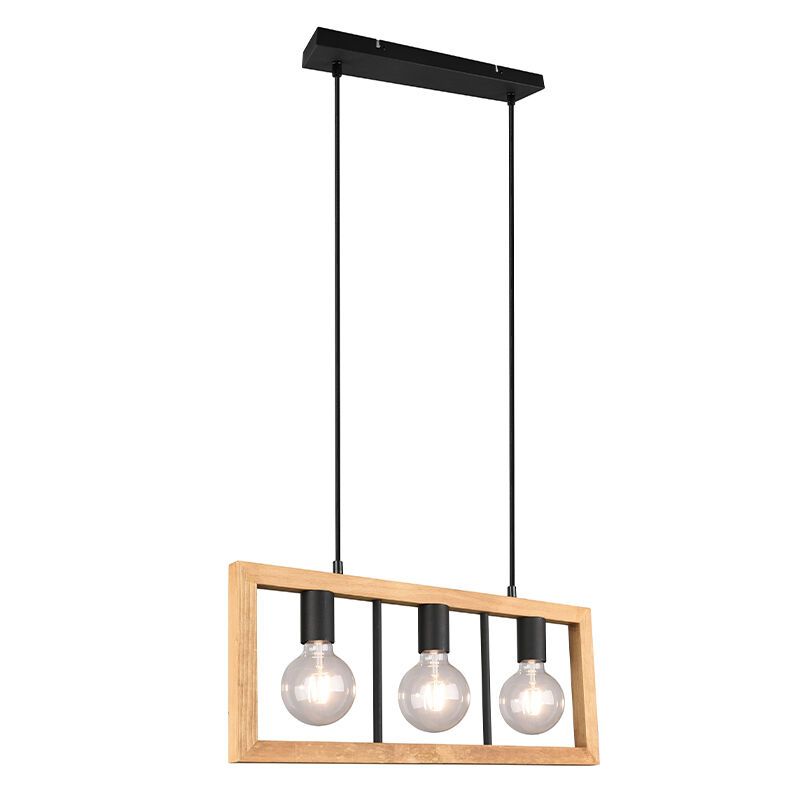 Czarna lampa wisząca vintage, Rafiq