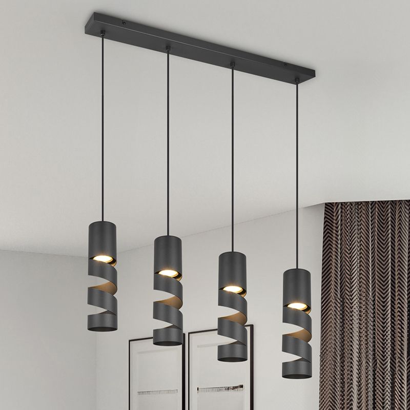 Czarna lampa wisząca design, Marouan Czarna lampa wisząca design, Marouan