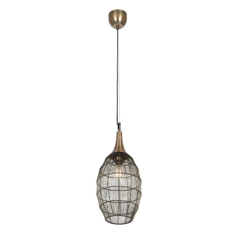 Brązowa lampa wisząca rustykalna, Rins Brązowa lampa wisząca rustykalna, Rins