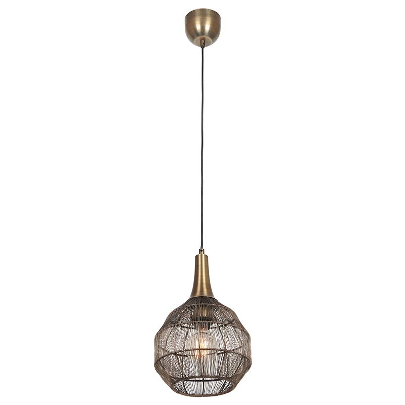 Rustykalna lampa wisząca w kolorze brązu, Rins Rustykalna lampa wisząca w kolorze brązu, Rins