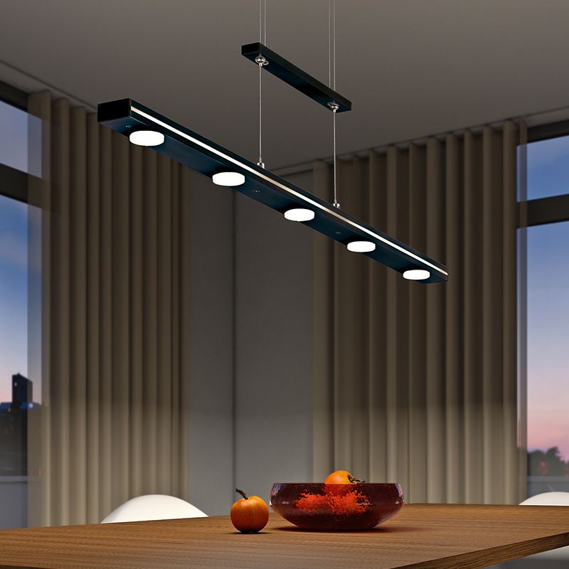 Czarna lampa wisząca nowoczesna, Awa, 3,5W, regulowana ciepła do zimnej bieli LED Czarna lampa wisząca nowoczesna, Awa, 3,5W, regulowana ciepła do zimnej bieli LED