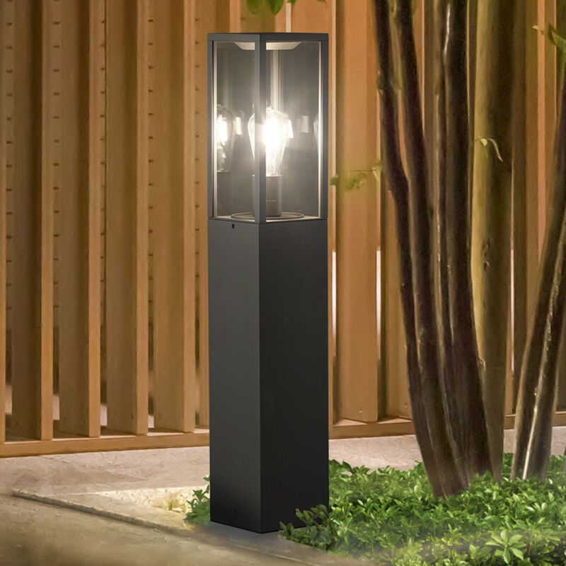 Antracytowa lampa zewnętrzna nowoczesna, Sanna, IP44 Antracytowa lampa zewnętrzna nowoczesna, Sanna, IP44