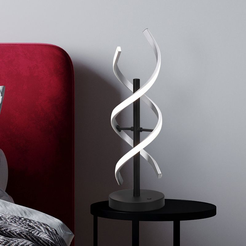 Chromowana lampa stołowa design, Sylvian, 20W, regulowana ciepła do zimnej bieli LED, z dotykowy ściemniacz