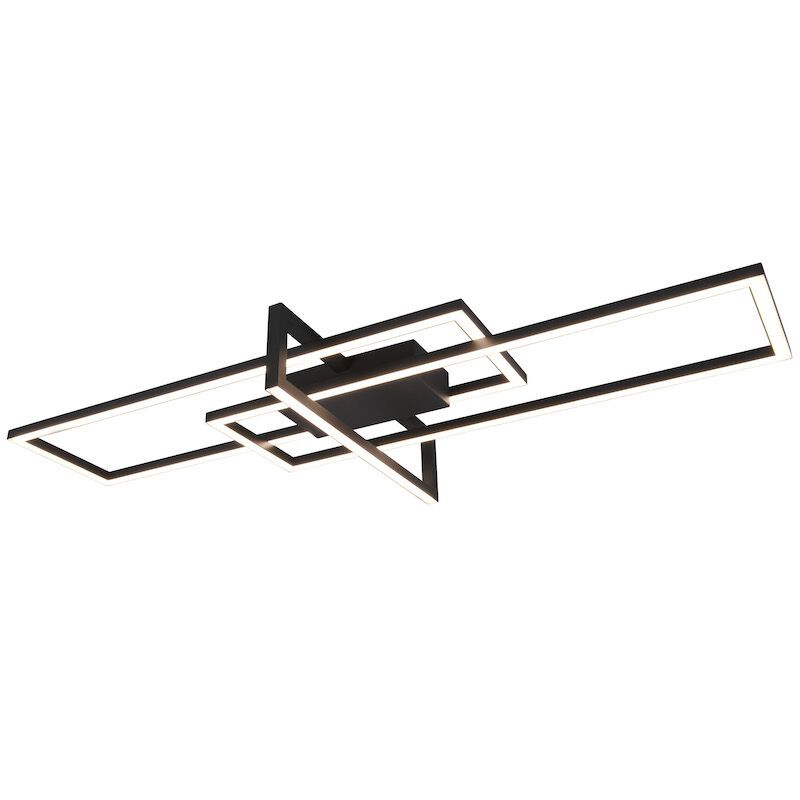 Czarny plafon sufitowy nowoczesny, Hatun, 34W, 3000K LED Czarny plafon sufitowy nowoczesny, Hatun, 34W, 3000K LED