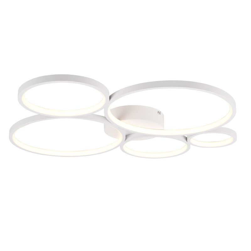 Biały plafon sufitowy nowoczesny, Robon, 49W, 3000K LED Biały plafon sufitowy nowoczesny, Robon, 49W, 3000K LED