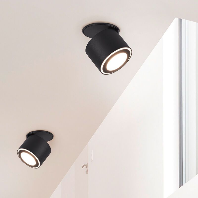 Czarny plafon sufitowy nowoczesny, Jorno, 3,5W, 3000K LED Czarny plafon sufitowy nowoczesny, Jorno, 3,5W, 3000K LED
