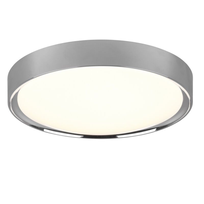 Chromowana lampa łazienkowa sufitowa plastikowa, Evelina, 18W, 3000K LED, IP44 Chromowana lampa łazienkowa sufitowa plastikowa, Evelina, 18W, 3000K LED, IP44