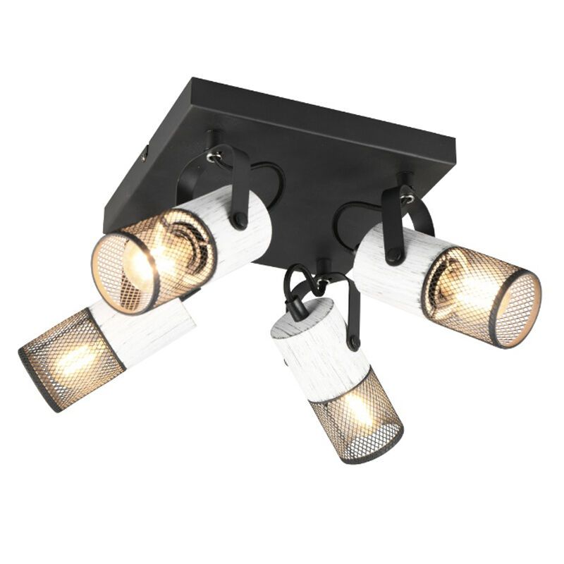 Czarny spot sufitowy vintage, Marjet Czarny spot sufitowy vintage, Marjet