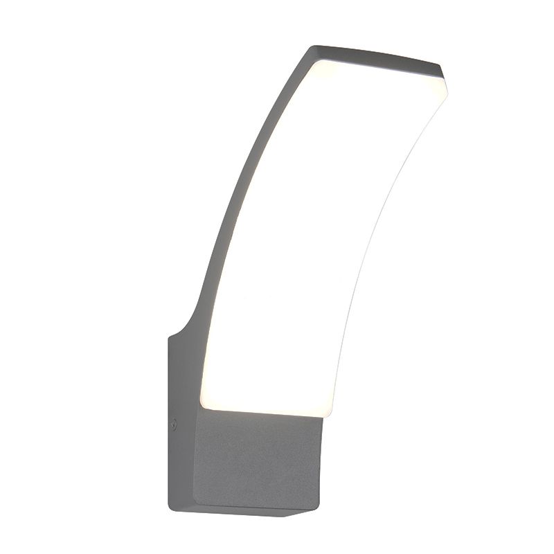 Antracytowa lampa zewnętrzna nowoczesna, Popke, 12,5W, 4000K LED, IP44 Antracytowa lampa zewnętrzna nowoczesna, Popke, 12,5W, 4000K LED, IP44